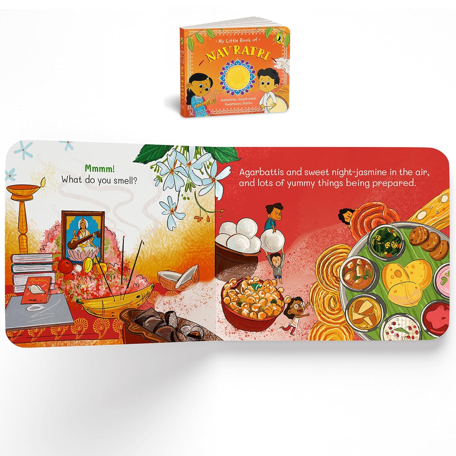 My Little Book of Festivals (Boxset) : Illustrated board books on the Indian festivals of Diwali, Holi and Navratri | Hindu mythology for kids age 3+ - Ashwitha Jayakumar (Author), Swarnavo Swarnavo Datta (Illustrator)