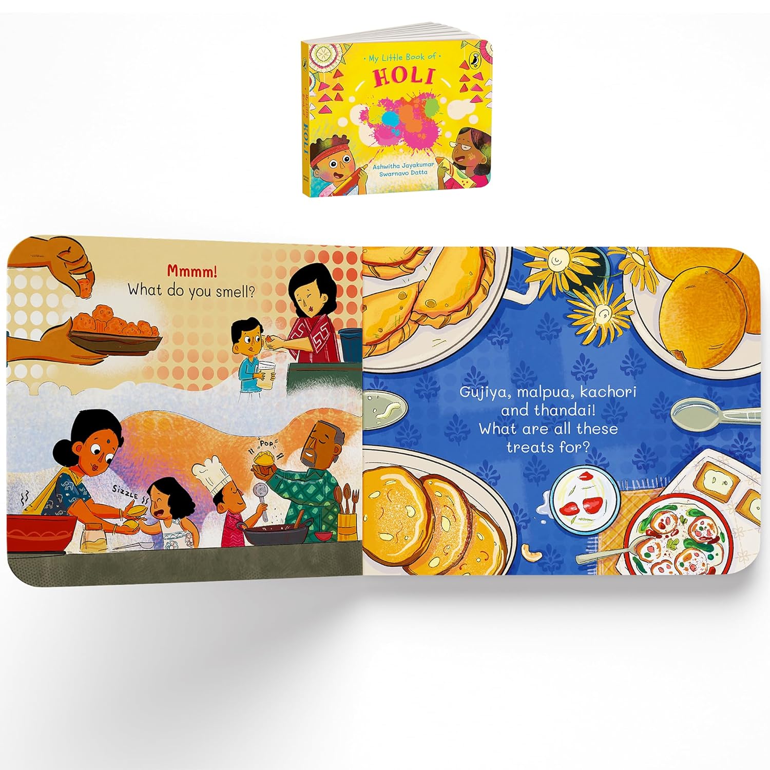 My Little Book of Festivals (Boxset) : Illustrated board books on the Indian festivals of Diwali, Holi and Navratri | Hindu mythology for kids age 3+ - Ashwitha Jayakumar (Author), Swarnavo Swarnavo Datta (Illustrator)