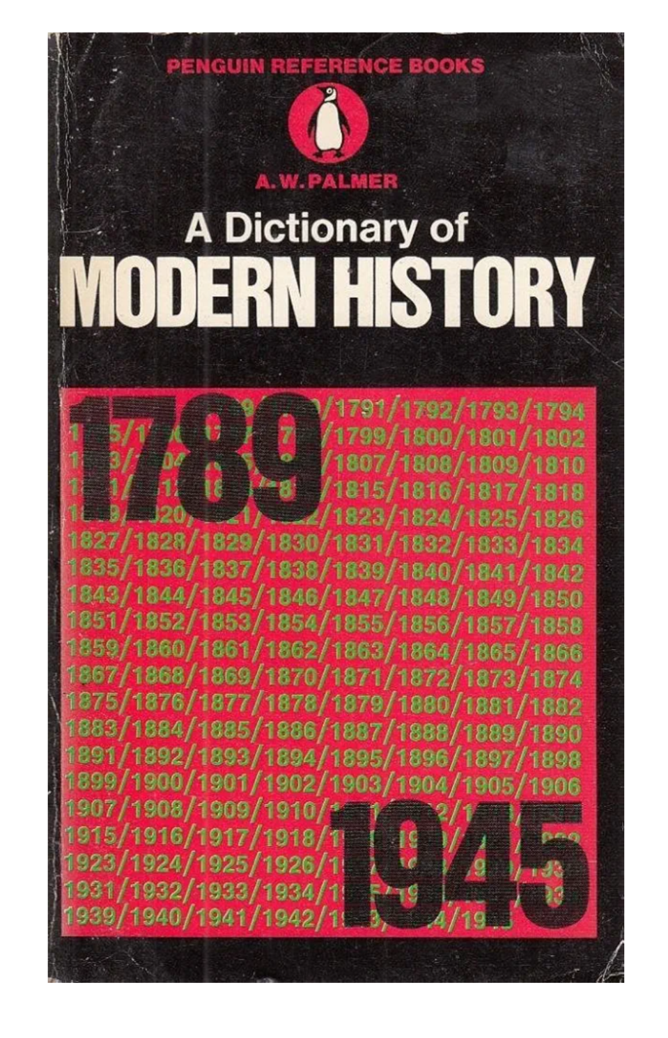 A Dictionary of Modern History 1789 - 1945 A. W. Palmer