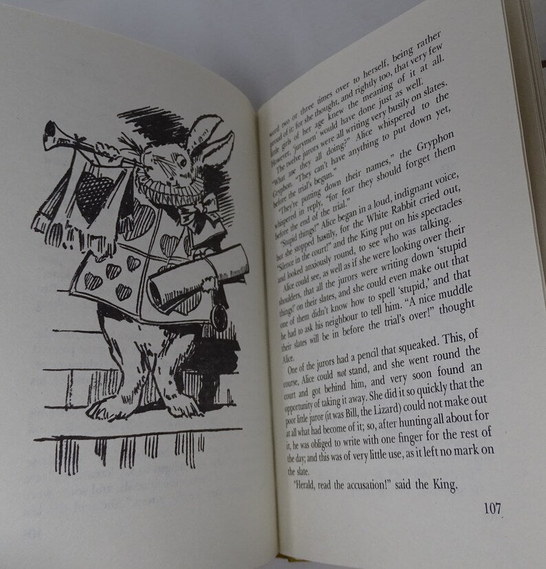 Vintage Alice In Wonderland Lewis Carroll Hardcover 1995