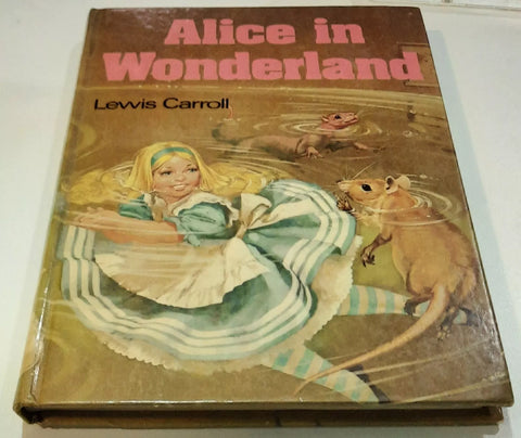 Vintage Alice In Wonderland Lewis Carroll Hardcover 1995